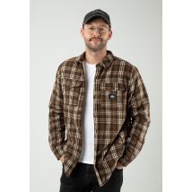 Atticus - Jeremy Flannel Brown - Veste - marron - S - 100% Coton,Flanelle