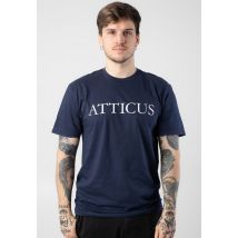 Atticus - Logo Navy - T-Shirt - bleu - XXL - 100% Coton,Jersey