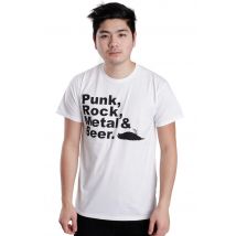 Atticus - PRMB White - T-Shirt - blanc - S - 100% Coton,Jersey