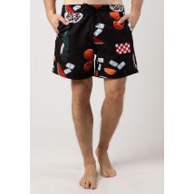Carhartt WIP - Slater Swim Isis Maria Dinner Print/Black - Shorts de bain - noir - L - 100% Polyester,Synthétiques