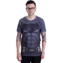 Batman v Superman - Batman Costume Allover - T-Shirt - noir - M - 100% Polyester,Jersey