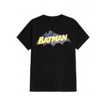 Batman - Retro Logo - T-Shirt - noir - S - 100% Coton,Jersey