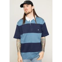 Ben Sherman - Short Sleeve Rugby Blue Shadow - Polo - bleu - M - 100% Coton