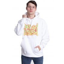 Billie Eilish - Airbrush Flames Blohsh White - Hoodie - blanc - M - 80 % coton, 20 % polyester,Transpirer
