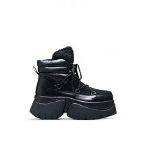 Koi Footwear - Black Fluffy Vilun Black - Chaussures pour fille - noir - EU 37 - Synthetic/Textile/Caoutchouc,Peluche