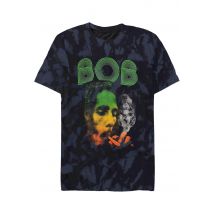 Bob Marley - Smoke Gradient Dip Dye - T-Shirt - noir - M - 100% Coton,Jersey