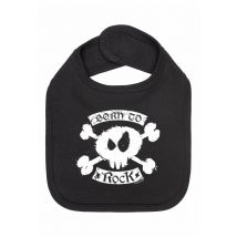 Metal Kids - Born To Rock - Bavoir pour bébé - noir - Onesize - 100% coton biologique