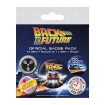 Back To The Future - Delorean Multicolored Pack Of 5 - Ensemble de boutons