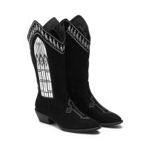 Koi Footwear - Broken Confessions Cowboy Black - Chaussures pour fille - noir - EU 37 - Textile, Synthetic/Textile/Caoutchouc,Faux cuir