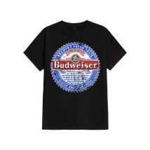 Budweiser - American Lager - T-Shirt - noir - M - 100% Coton,Jersey