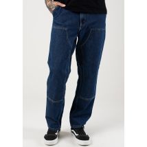Carhartt WIP - Double Knee Stone Washed Blue - Jeans - bleu - W28 / L32 - 100% Coton,Jean