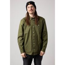 Carhartt WIP - Madison Dundee/White - Chemise - vert - L - 100% Coton,Coton