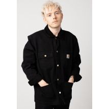 Carhartt WIP - Michigan Aged Canvas Black/Black - Veste - noir - L - 100% coton biologique,Toile