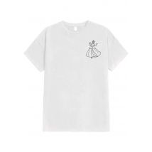 Cinderella - Vintage Line Cinderella White - T-Shirt - blanc - 3XL - 100% Coton,Jersey