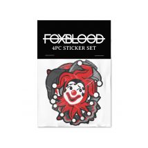 Foxblood - Clown Alley Pack Of 4 Multicoloured - Sticker - multicolore - Onesize - Vinyle