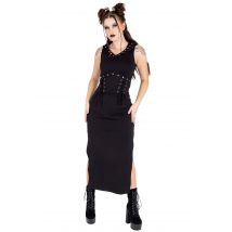 Vixxsin - Cora Black - Robe - noir - XL - 95% coton, 5% élasthanne,Jersey