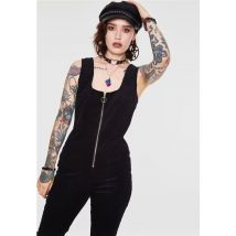 Jawbreaker - Cord Progression Flare Black - Combinaison - noir - L - 95% coton, 5% élasthanne,Velours côtelé