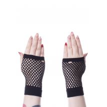 Poizen Industries - Corrine Mesh Black - Gants - noir - Onesize - 100% nylon