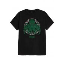 Cthulhu - Runic Cthulhu - T-Shirt - noir - S - 100% Coton