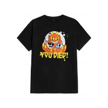 Cuphead - You Died! - T-Shirt - noir - L - 100% Coton,Jersey