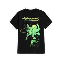 Cyberpunk: Edgerunners - David And Lucy Graphic - T-Shirt - noir - XL - 100% Coton,Jersey