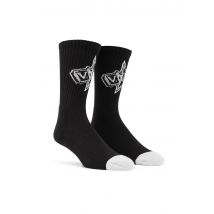 Volcom - V Ent Noa Deane Black - Chaussettes - noir - Onesize - 78 % coton, 17 % polyester, 5 % élasthanne,Coton