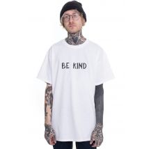 Dancitee - Be Kind White - T-Shirt - blanc - S - 100% Coton,Jersey