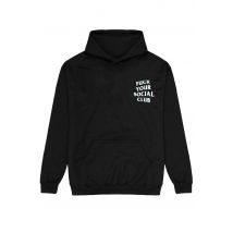 Dancitee - Fuck Your Social Club - Hoodie - noir - M - 50% coton, 50% polyester,Transpirer
