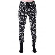 Killstar - Dark Slumbers Lounge Black - Pantalons - noir - XS - 100% Coton,Transpirer
