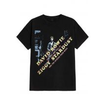 David Bowie - Ziggy Diagonal - T-Shirt - noir - L - 100% Coton,Jersey