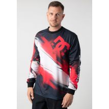 DC - Burnout Racing Red - Tshirt manches longues - rouge - XL - 100% Polyester,Jersey