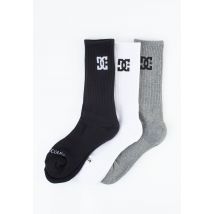 DC - SPP Crew Pack Of 3 Black/Grey/White - Chaussettes - noir - Onesize - 73% Coton 25% Polyester 2% Élasthanne