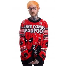 Deadpool - Merry F X-Mas Red - Pull-over - rouge - XL - 50% coton, 50% polyacrylique