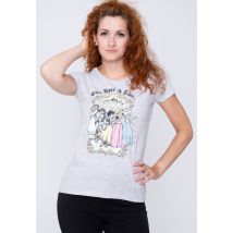 Disney - Vintage Princess Group Grey - Girly - gris - L - 100% Coton,Jersey