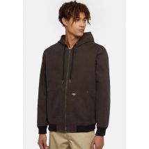 Dickies - Hooded Dark Brown - Veste - marron - M - 100% Coton,Toile