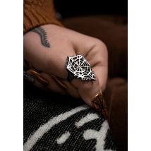 Lively Ghosts - Arachne - Bague - gris - Size 10 - Acier inoxydable,Métal