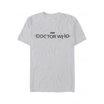 Doctor Who - Logo Grey - T-Shirt - gris - L - 100% Coton,Jersey