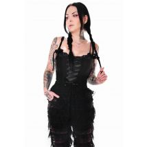 Foxblood - Yvonne Black - Haut - noir - XS - 100% Coton,Dentelle