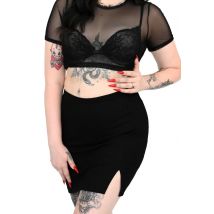 Foxblood - Bridget Mini With Built In Shorts Black - Robe - noir - L - 91 % modal, 9 % élasthanne,Jersey