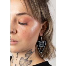 Easure - Ouija Black - Boucles d'oreilles - noir - Onesize - 100% PVC,Synthétiques