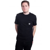 Element - Basic Pocket Label S Flint Black - T-Shirt - noir - S - 100% Coton,Jersey