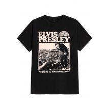 Elvis Presley - Heartbreaker - T-Shirt - noir - M - 100% Coton,Jersey