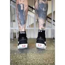 Dancitee - Fuck Off Sneaker Black - Chaussettes - noir - L - 75 % polyester, 25 % coton,Coton
