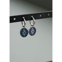 Wildcat - Little Mystic Snake Silver - Boucles d'oreilles - bleu - Onesize - Acier inoxydable