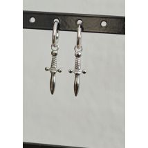 Wildcat - Little Sword Silver - Boucles d'oreilles - gris - Onesize - Acier inoxydable,Métal