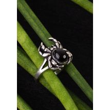 etNox - Black Spider - Bague - gris - 62 mm - Quartz,Argent Sterling 925,Argent