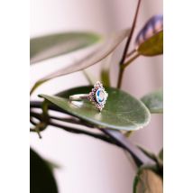 etNox - Blue Marcasite Silver - Bague - gris - 54 mm - Zircone,Argent Sterling 925,Argent