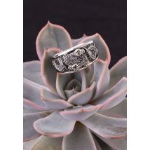 etNox - Doppelschlange - Bague - gris - 56 mm - Argent Sterling 925,Argent