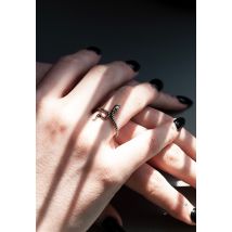 etNox - Snake II Silver - Bague - gris - 60 mm - Argent Sterling 925,Argent