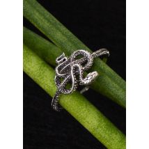 etNox - Kleine Schlange - Bague - gris - 53 mm - Argent Sterling 925,Argent